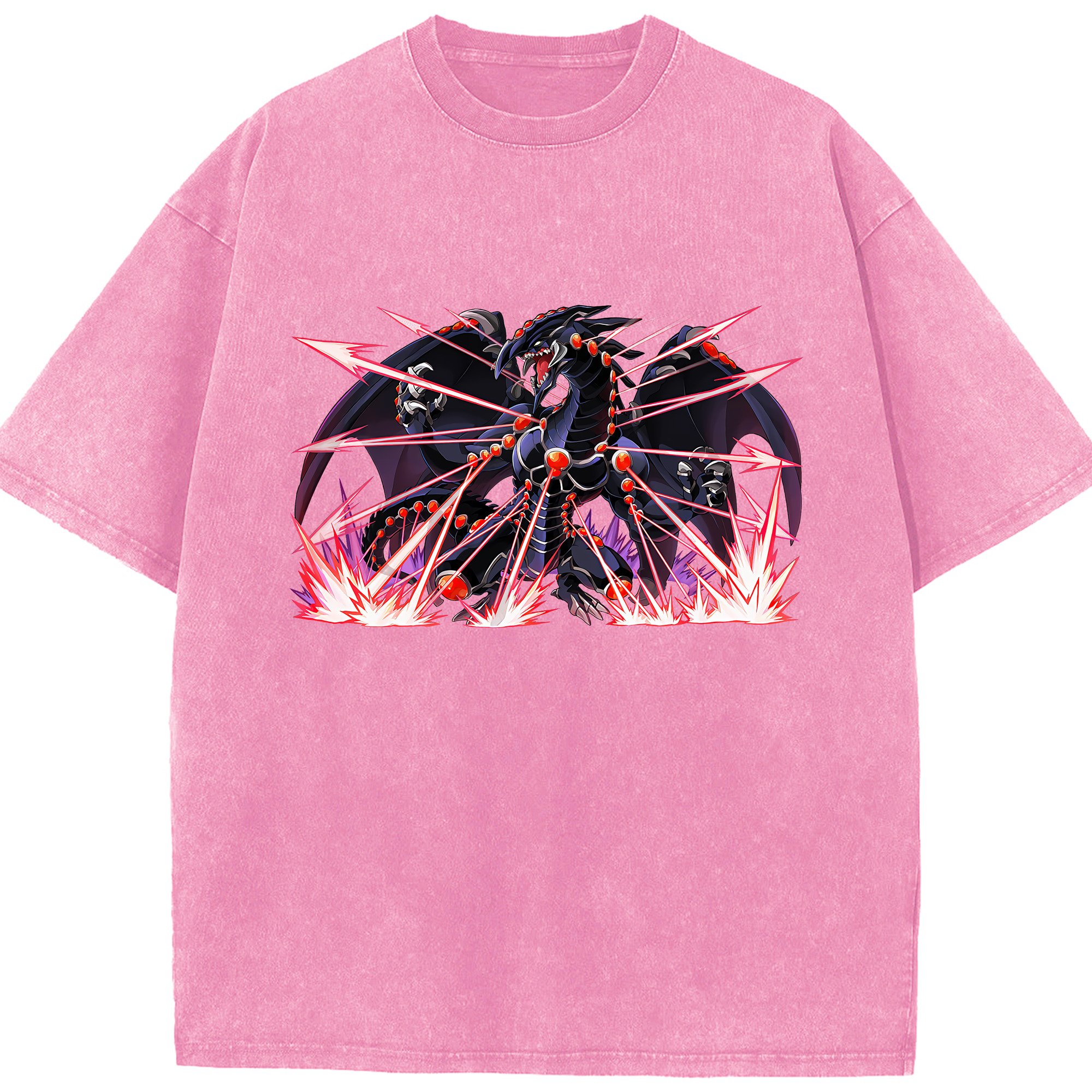 （画像用） 遊☆戯☆王 Yu-Gi-Oh! 綿100% ヴィンテージ風 半袖Tシャツ（フロントプリント）